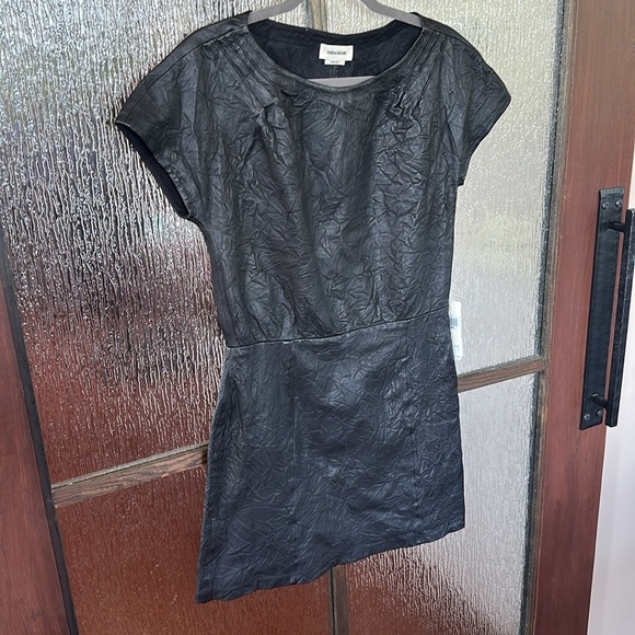 Zadig & Voltaire
Rexa Crumpled Leather Mini Dress size small nwt - Picture 10 of 14